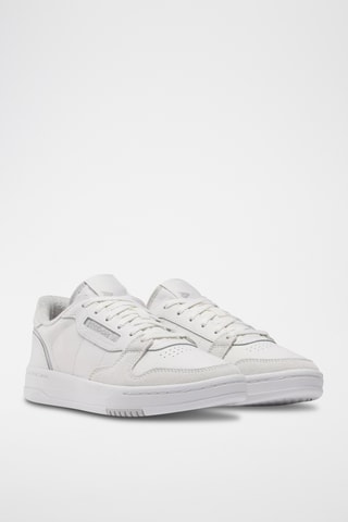 Zapatillas de piel y nobuk Phase Court - Gris claro y blanco