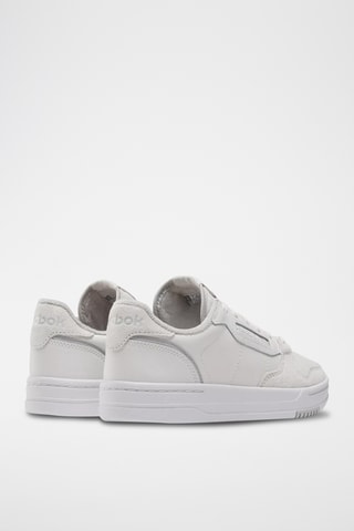 Zapatillas de piel y nobuk Phase Court - Gris claro y blanco