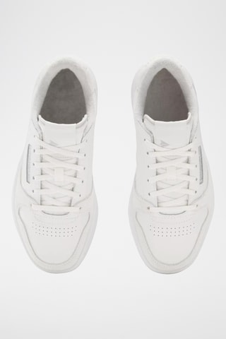 Zapatillas de piel y nobuk Phase Court - Gris claro y blanco