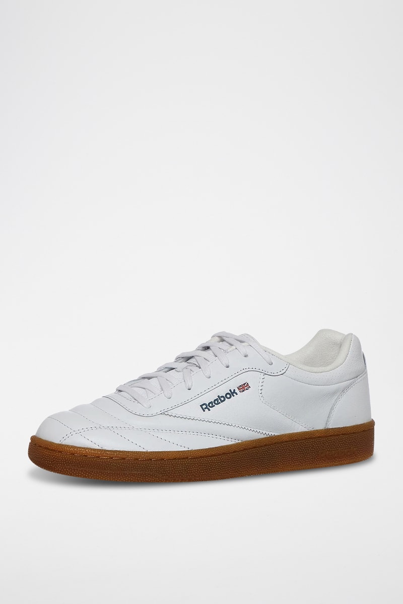 Baskets en cuir Cub C Terrace - Blanc et bleu marine