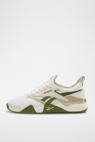 Zapatillas de pickleball - Blanco y verde oscuro