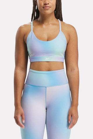 Sujetador deportivo de entrenamiento tie-dye Lux Strappy - Azul