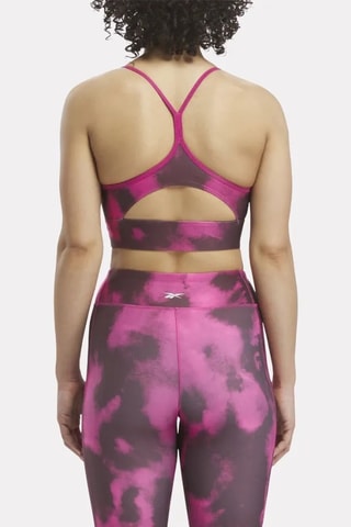 Sujetador deportivo de entrenamiento tie-dye - Fucsia y burdeos