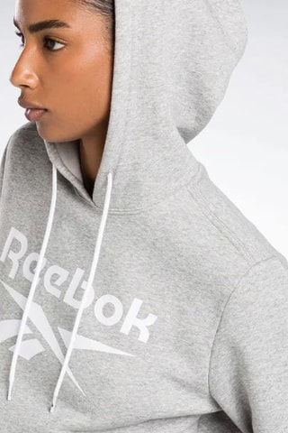 Sudadera polar con capucha Big logo - Gris jaspeado