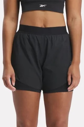 Short de running 2 en 1 - Negro