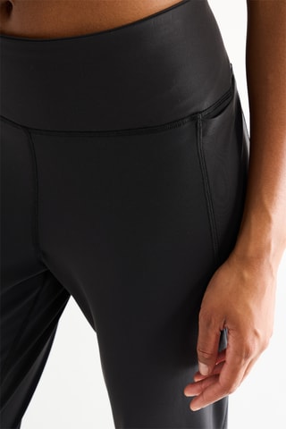 Leggings 7/8 de tiro alto - Negro