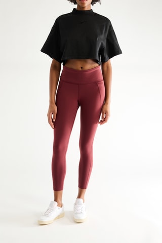 Leggings de tiro alto - Burdeos 