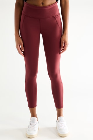 Leggings de tiro alto - Burdeos 