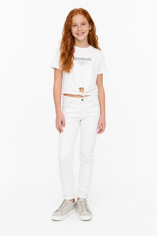 Camiseta anudada - Blanco