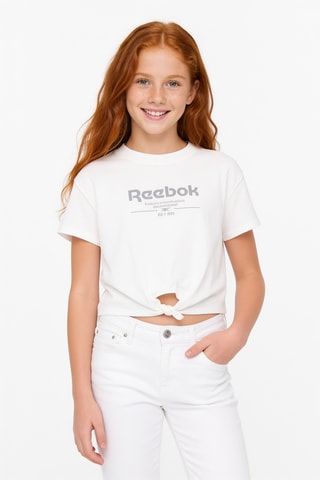 Camiseta anudada - Blanco