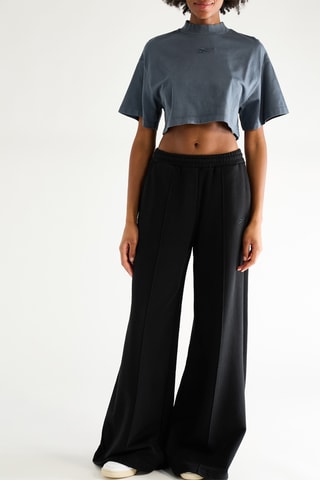 Camiseta cropped - Gris