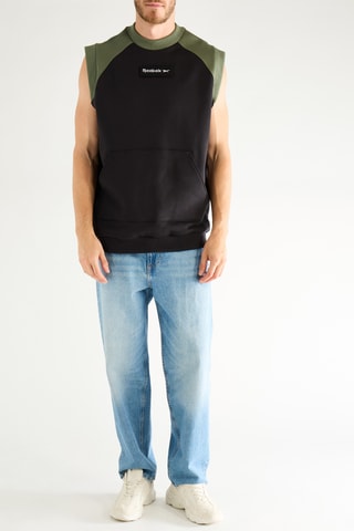 Sudadera sin mangas - Negro