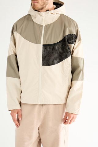 Chaqueta con capucha - Beige