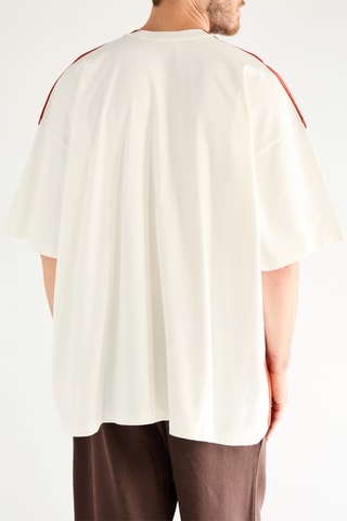 Camiseta oversize - Rojo teja