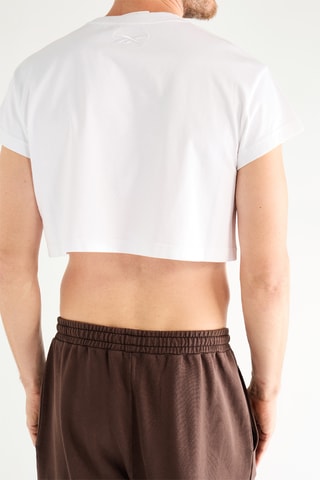 Camiseta cropped - Blanco