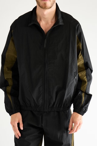 Chaqueta - Negro y verde oliva