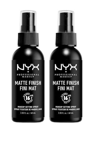 2 sprays fixateur de maquillage matifiant anti brillance - 2 x 60 ml