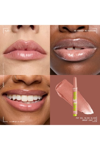 Baume à lèvres teinté vegan 12 h Fat Oil Slick Click - Group Chat - 13 g