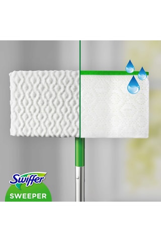Balai dépoussiérant Swiffer avec lingettes - Clean & Fresh - 11 lingettes