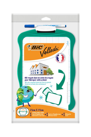 Ardoise Velleda® 20 x 31 cm  -  Vert