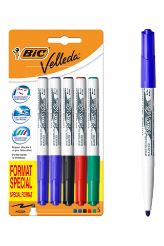 5 feutres pour tableau blanc - 1,4 mm