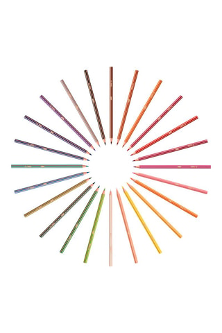 24 crayons de couleur Evolution Stripes