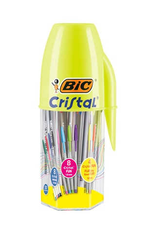20 stylos-bille Cristal - 10 encres