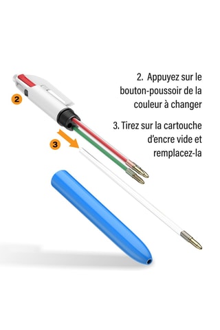 3 stylos 4 couleurs Original