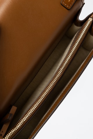 Sac porté épaule en cuir - Marron