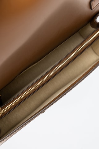 Sac porté épaule en cuir - Marron