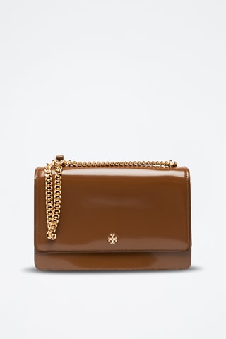 Sac bandoulière en cuir - Marron