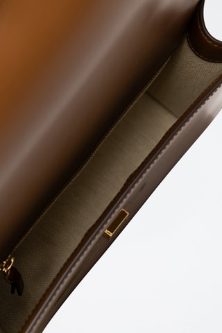 Sac bandoulière en cuir - Marron