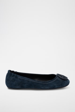 Ballerines en nubuck - Bleu
