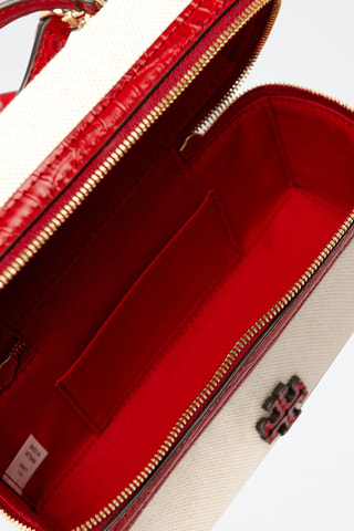 Vanity en cuir - Rouge