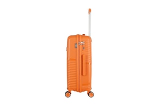 Bagaglio a mano e valigia media Cassiopee (S/M) - 55/63 cm - Argentato e arancione