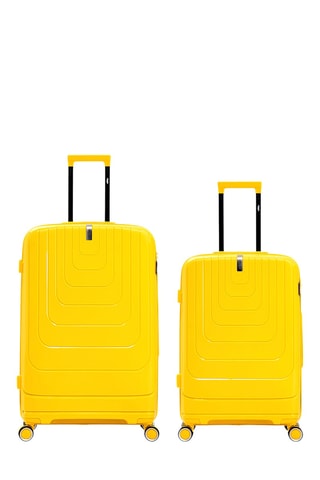 Valise semaine et valise grand volume Galina (M/L) - 65/74,5 cm - Jaune