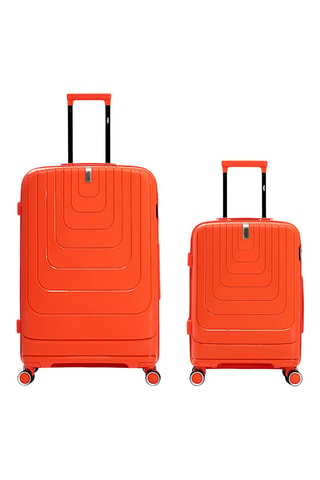 Valise cabine et valise grand volume Galina (S/L) - 55,5/74,5 cm - Rouge