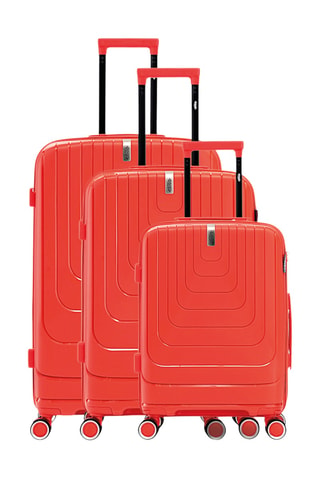 Set de 3 valises Galina (S/M/L) - 55,5/65/74,5 cm - Orange
