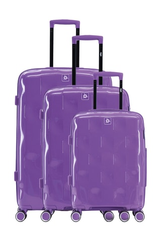 Set de 3 valises Aquila (S/M/L) - 54,5/63,5/74,5 cm - Violet