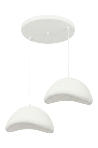 Candeeiro suspenso - Branco - 2 x 40 W