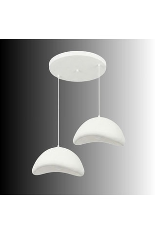 Candeeiro suspenso - Branco - 2 x 40 W