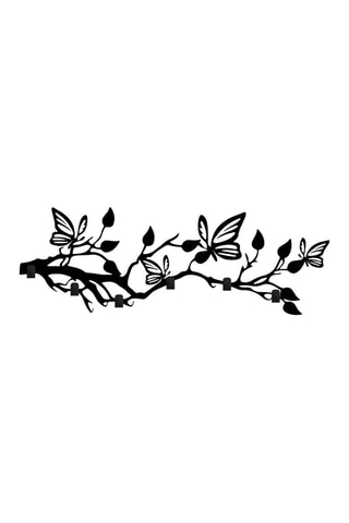 Attaccapanni da parete Butterfly World - 60 x 24 x 2 cm