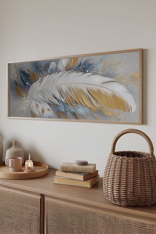 Quadro em madeira- 33 x 70 cm