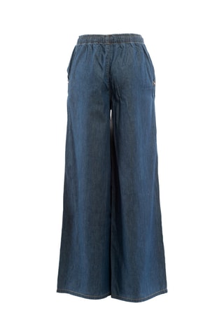 Calças de ganga wide legs - Azul - Azul