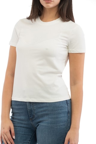 T-shirt slim - Branco - Cru