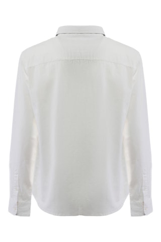 Camisa em linho - Branco - Branco