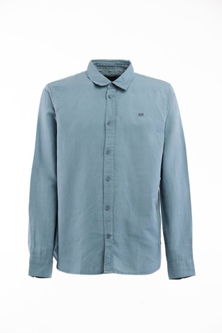 Camisa em linho - Azul - Azul