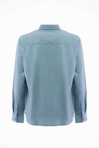 Camisa em linho - Azul - Azul