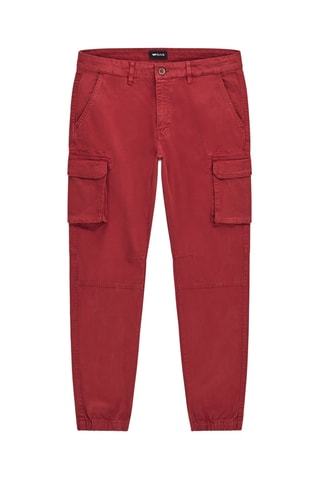 Calças cargo - Vermelho