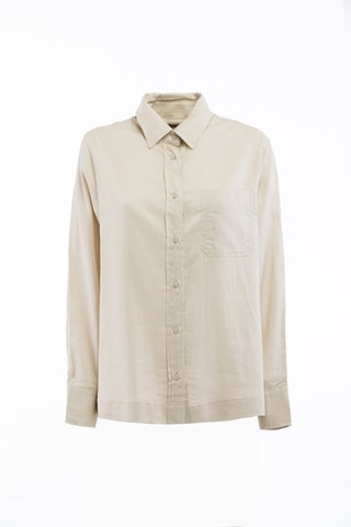 Camisa em linho - Bege - Bege